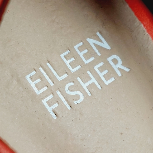 New Eileen Fisher Wanda Orange Suede Espadrille H603 - Picture 10 of 12